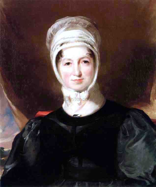 Thomas Sully Portrait of Mrs. Ebenezer Stott - Canvas Print