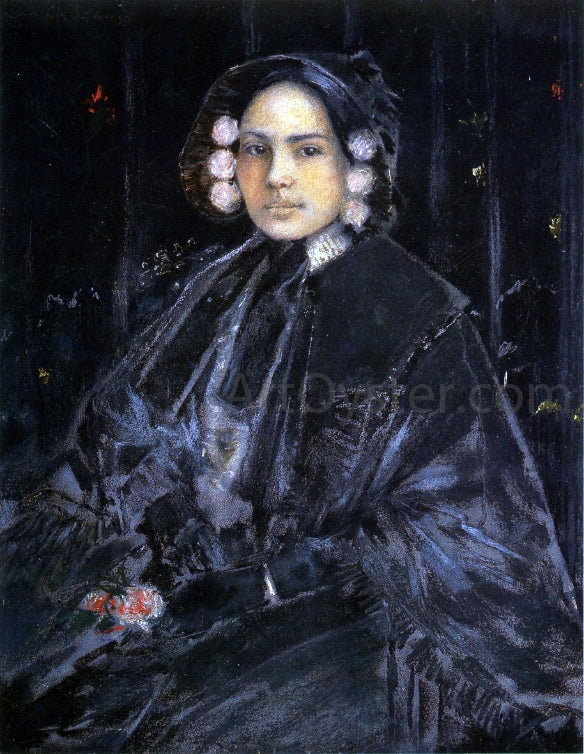 William Merritt Chase Portrait of Mrs. Julius erson - Canvas Print