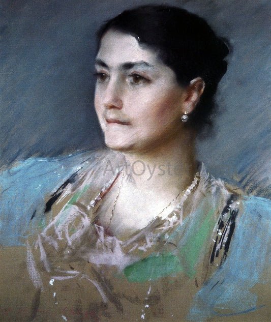 William Merritt Chase Portrait of Mrs. William Chase - Canvas Print