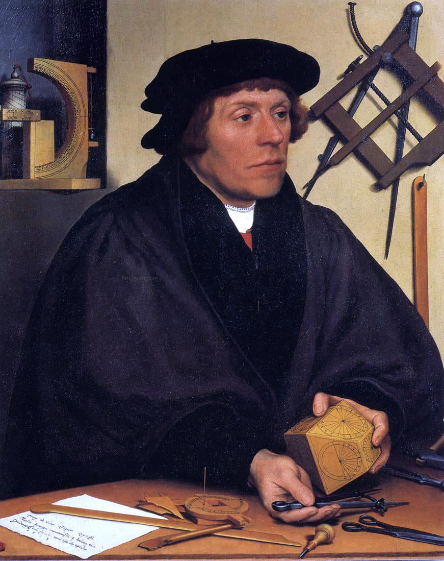 The Younger Hans Holbein Portrait of Nikolaus Kratzer - Canvas Print