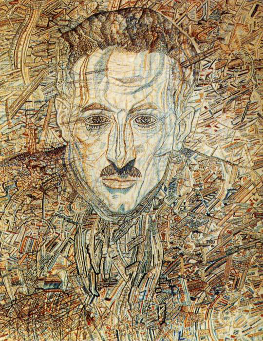 Pavel Filonov Portrait of Nikolay Glebov Putilovsky - Canvas Print
