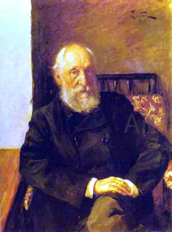 Isaac Ilich Levitan Portrait of Nikolay Panafidin - Canvas Print