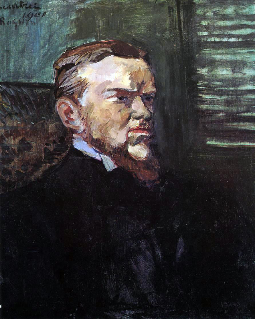 Henri De Toulouse-Lautrec Portrait of Octave Raquin - Canvas Print