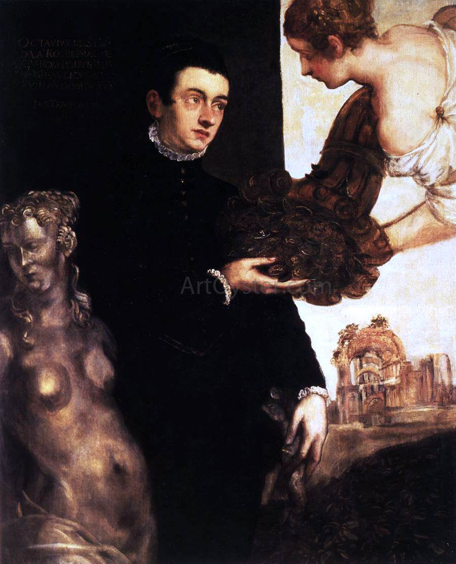 Marietta Robusti Portrait of Ottavio Strada - Canvas Print