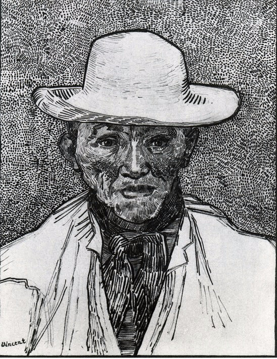 Vincent Van Gogh Portrait of Patience Escalier - Canvas Print