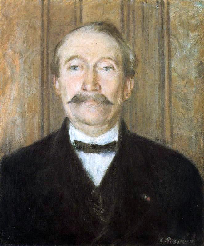 Camille Pissarro Portrait of Pere Paleille, Pontoise - Canvas Print