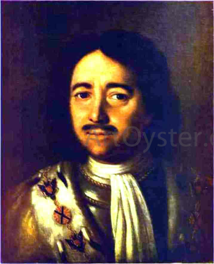 Alexey Petrovich Antropov Portrait of Peter the Great - Canvas Print