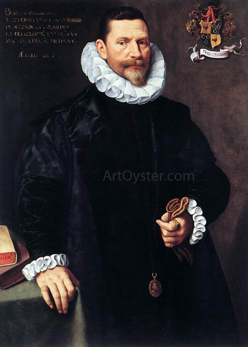 The Younger Frans Pourbus Portrait of Petrus Ricardus - Canvas Print