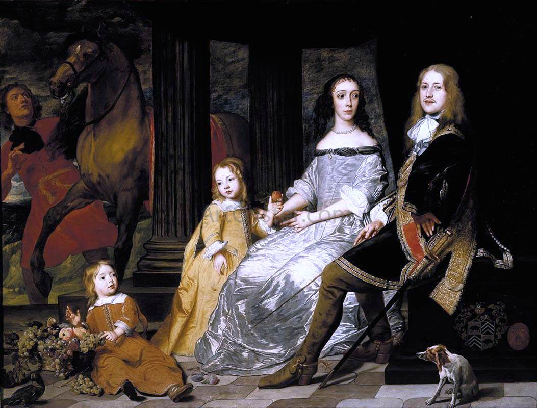 Pieter Thijs Portrait of Philips van de Werve and His Wife - Canvas Print