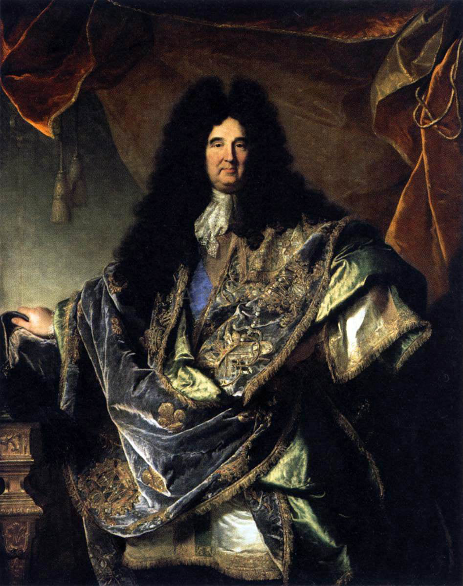 Hyacinthe Rigaud Portrait of Phillippe de Courcillon - Canvas Print