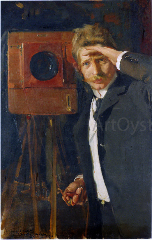 Joaquin Sorolla Y Bastida Portrait of Photographer, Christian Franzen - Canvas Print