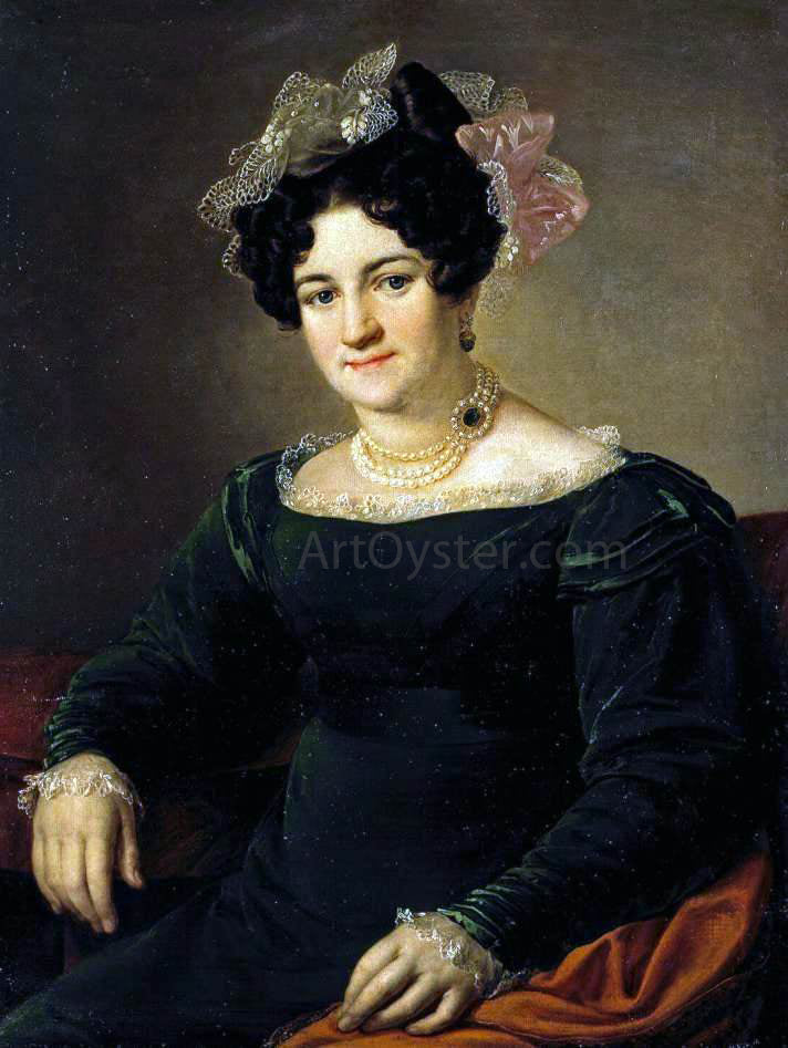 Vasily Andreyevich Tropinin Portrait of P.I. Sapoznikova - Canvas Print