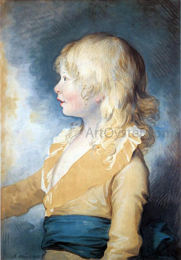 Benjamin West Portrait of Prince Octavius - Canvas Print