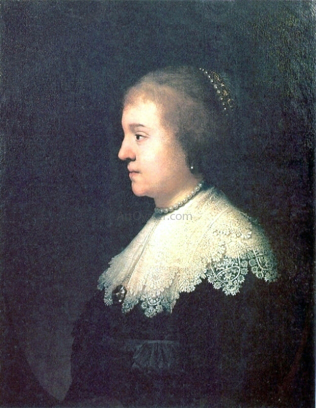Rembrandt Van Rijn Portrait of Princess Amalia van Solms - Canvas Print