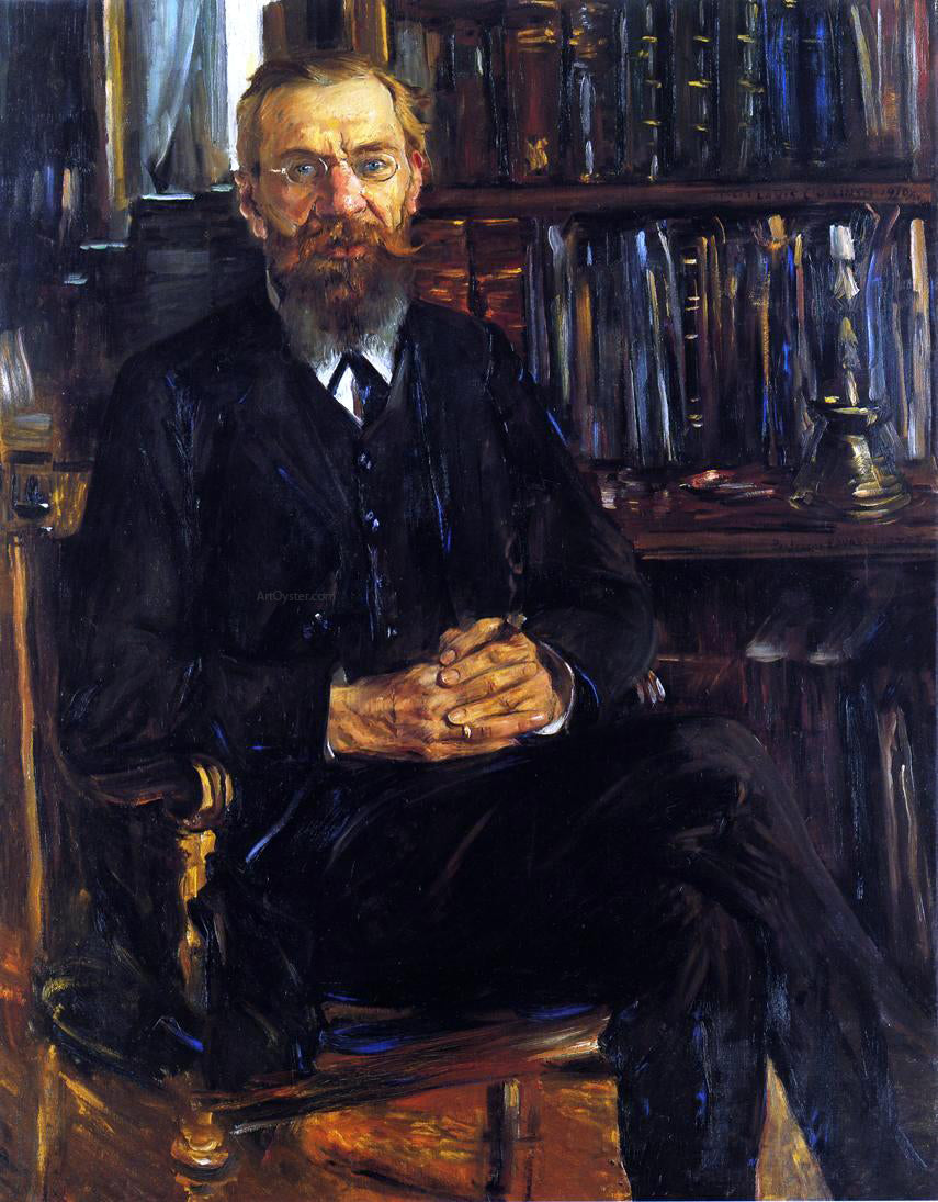 Lovis Corinth Portrait of Professor Eduard Meyer - Canvas Print