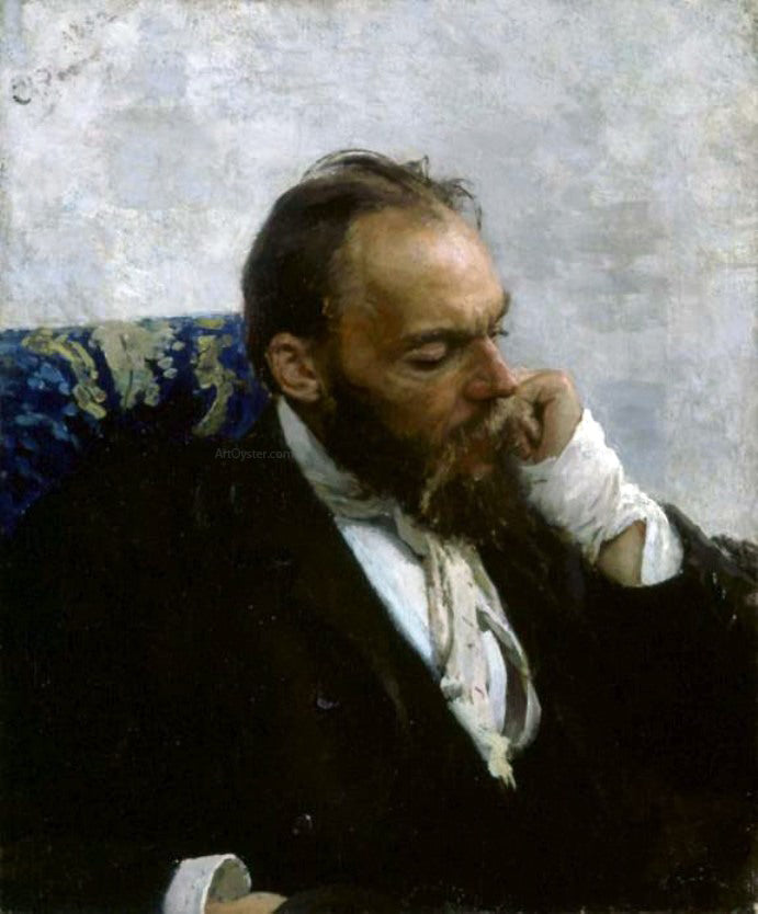 Ilia Efimovich Repin Portrait of Professor Ivanov - Canvas Print