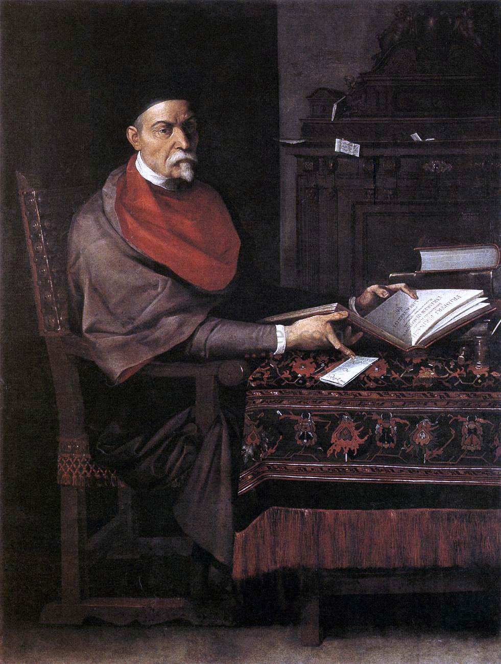 Giuseppe Cesari Portrait of Prospero Farinaccio - Canvas Print