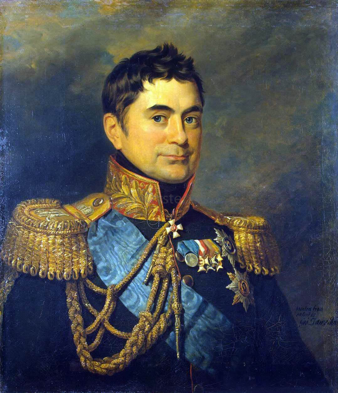 George Dawe Portrait of Pyotr M. Volkonsky - Canvas Print
