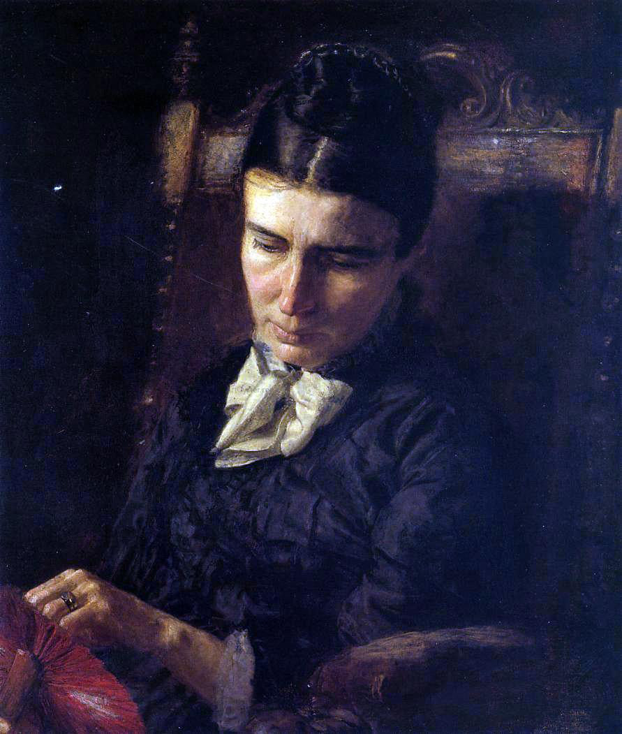 Thomas Eakins Portrait of Sarah Ward Brinton - Canvas Print