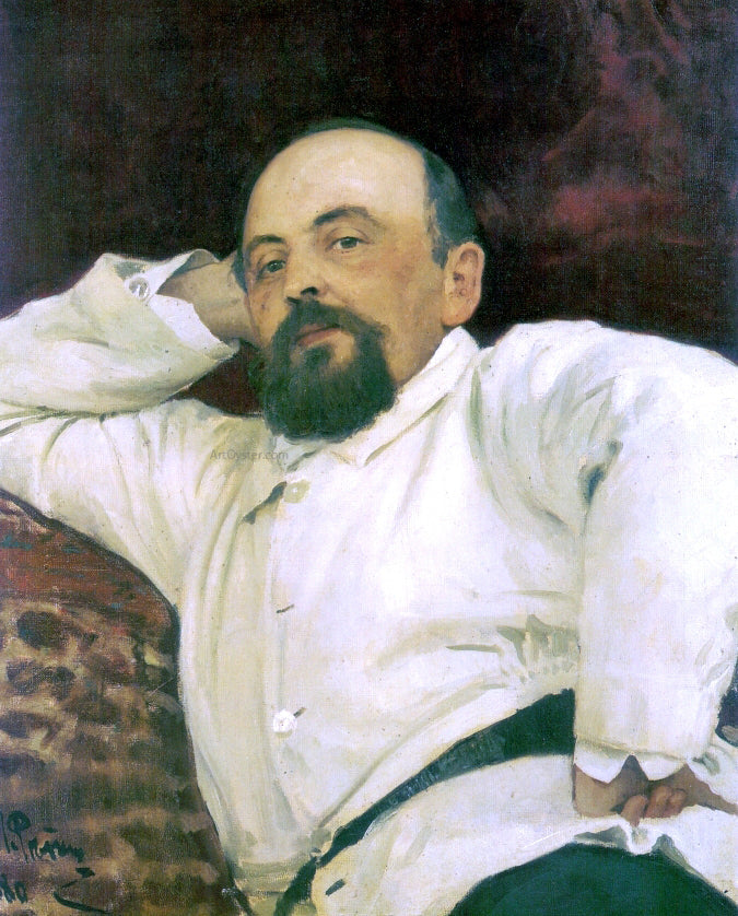 Ilia Efimovich Repin Portrait of Savva Mamontov - Canvas Print