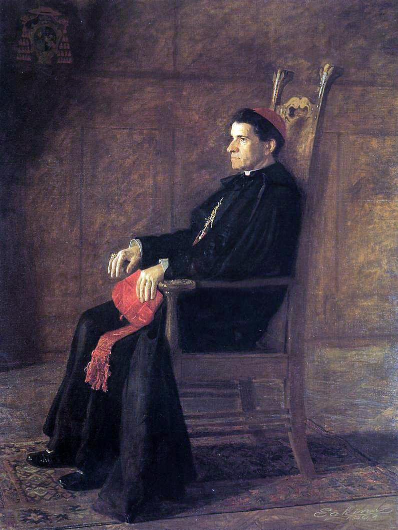 Thomas Eakins Portrait of Sebastiano Cardinal Martinelli - Canvas Print