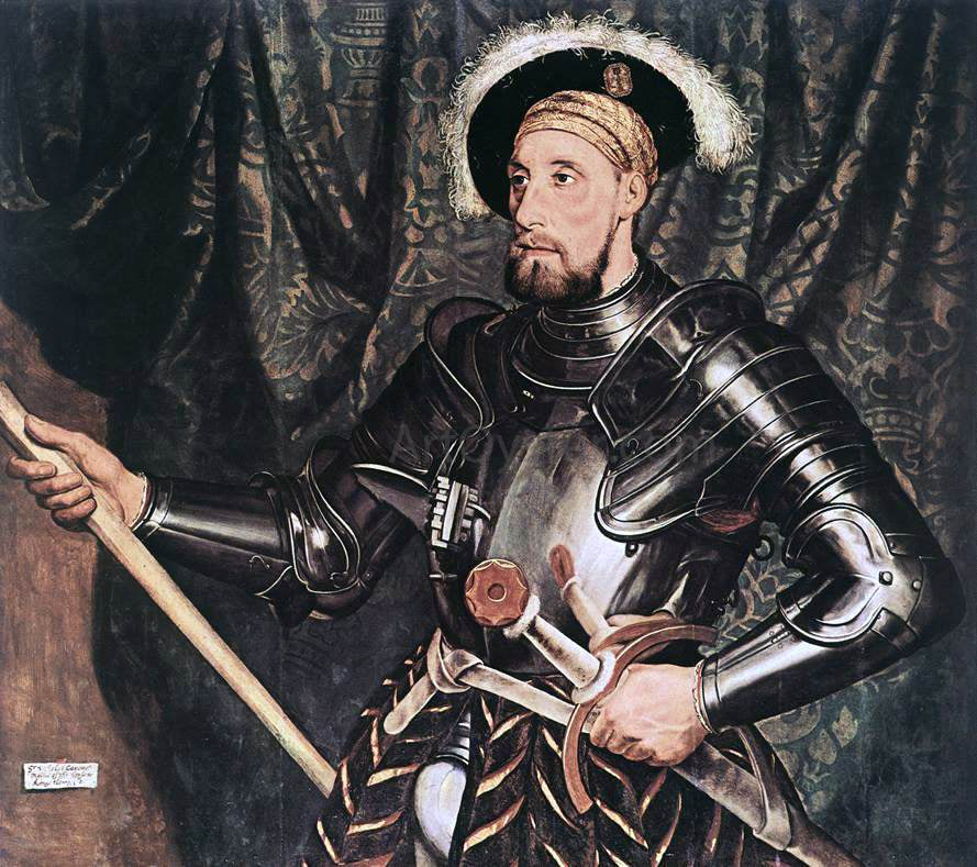 The Younger Hans Holbein Portrait of Sir Nicholas Carew - Canvas Print