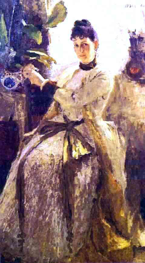 Constantin Alexeevich Korovin Portrait of Sofia Golitsyna - Canvas Print