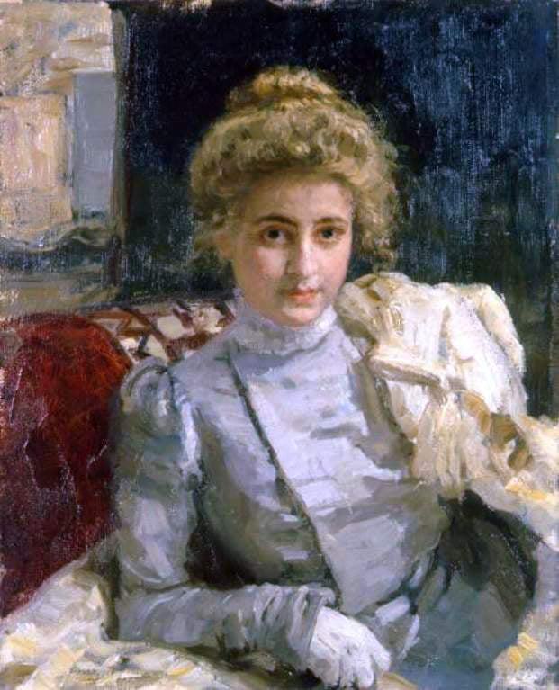 Ilia Efimovich Repin Portrait of Tevashova - Canvas Print