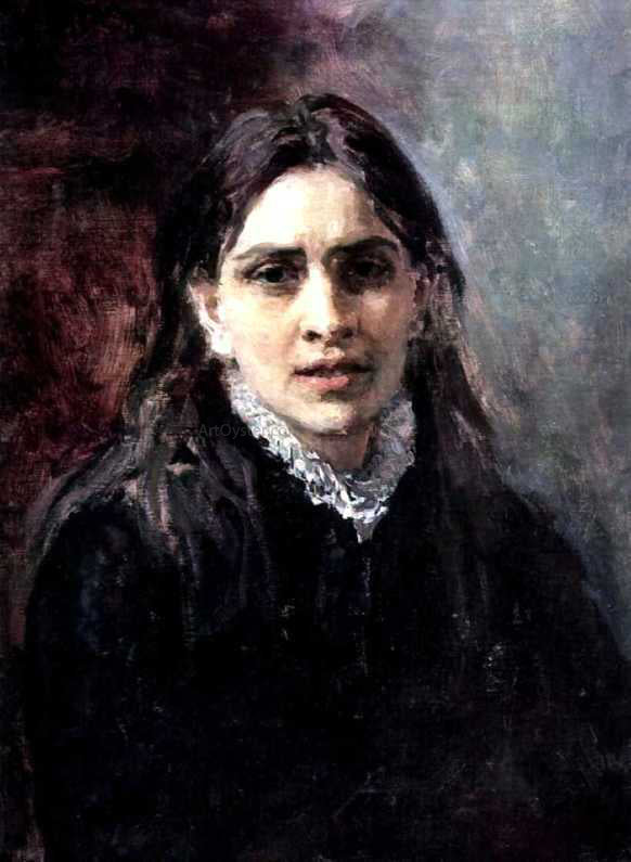 Ilia Efimovich Repin Portrait of the Actress Pelageya Strepetova - Canvas Print