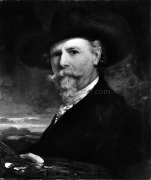 George Henry Story Portrait of the Artist - Canvas Print