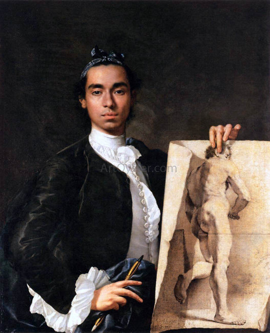 Luis Melendez Portrait of the Artist - Canvas Print