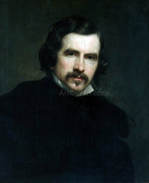 George Alexander Healy Portrait of the Artist - Canvas Print