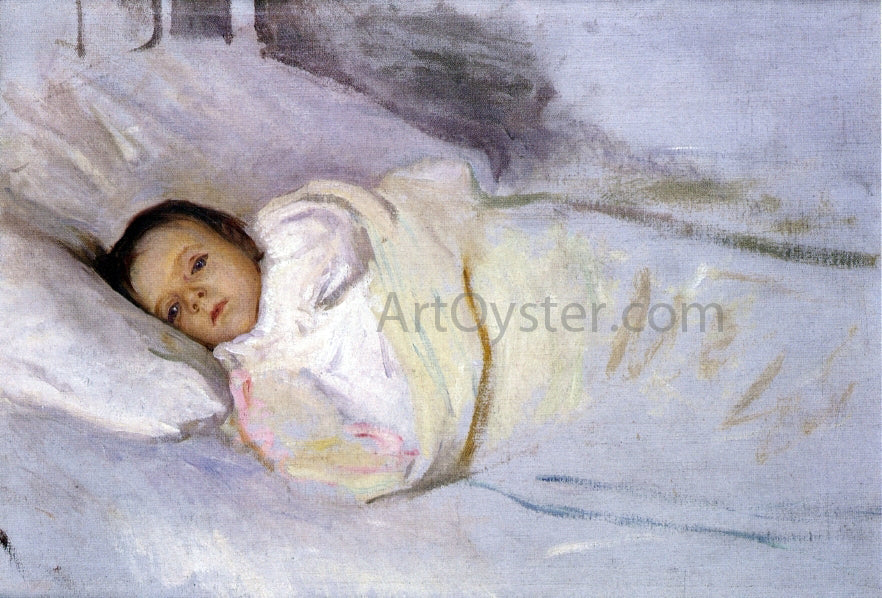 Joseph DeCamp Portrait of the Artist's Daughter - Canvas Print