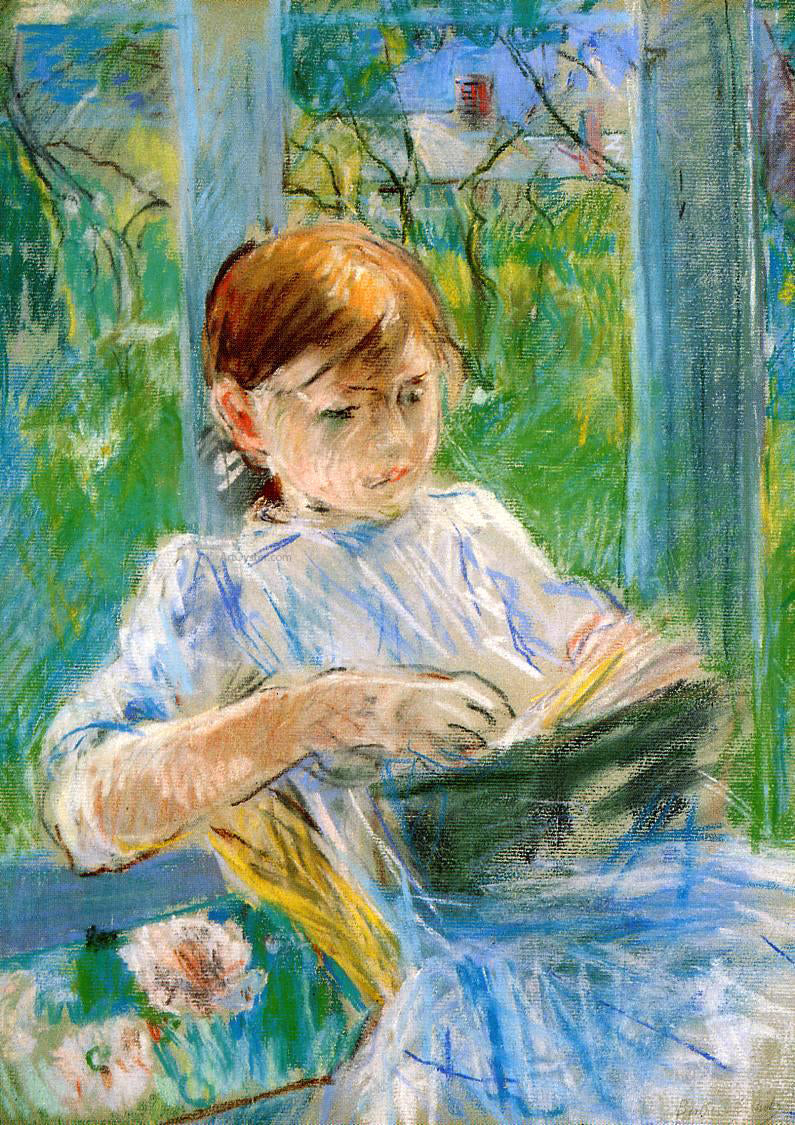 Berthe Morisot Portrait of the Artist's Daughter, Julie Manet, at Gorey - Canvas Print