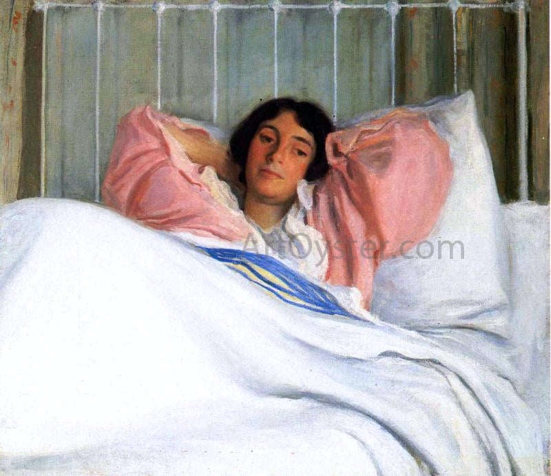 Joseph DeCamp Portrait of the Artist's Wive Edity - Canvas Print