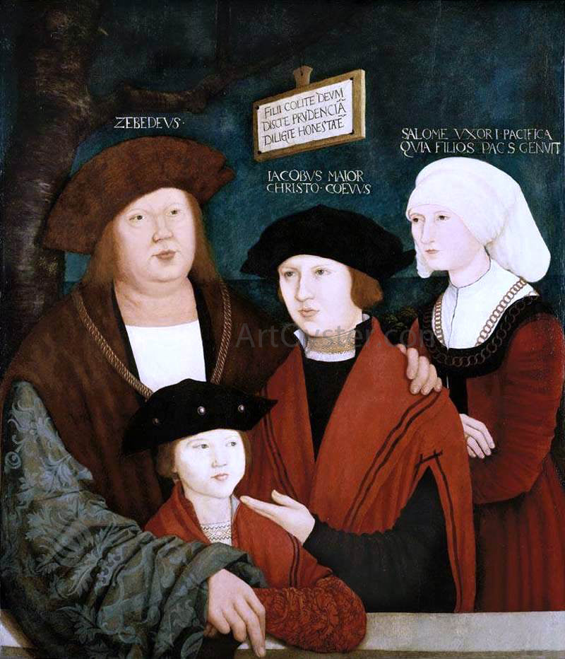 Bernhard Strigel Portrait of the Cuspinian Family - Canvas Print