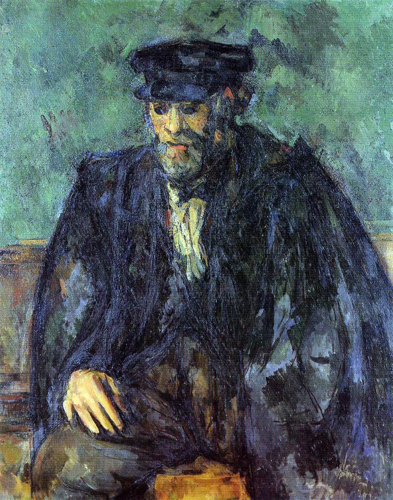 Paul Cezanne Portrait of the Gardener Vallier - Canvas Print