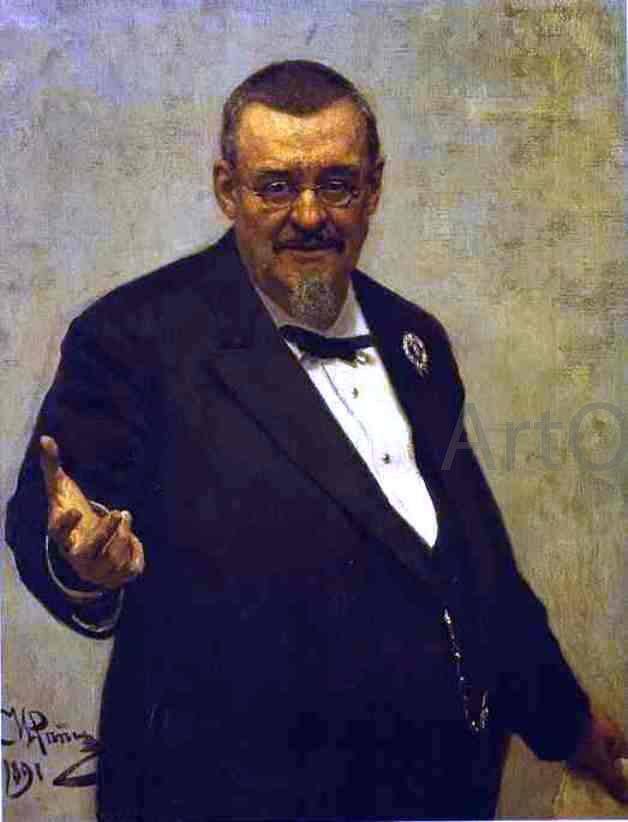 Ilia Efimovich Repin Portrait of the Lawyer Vladimir Spasovitch. - Canvas Print