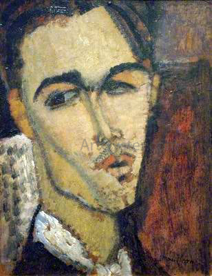 Amedeo Modigliani Portrait of the Painter Celso Lagar - Canvas Print