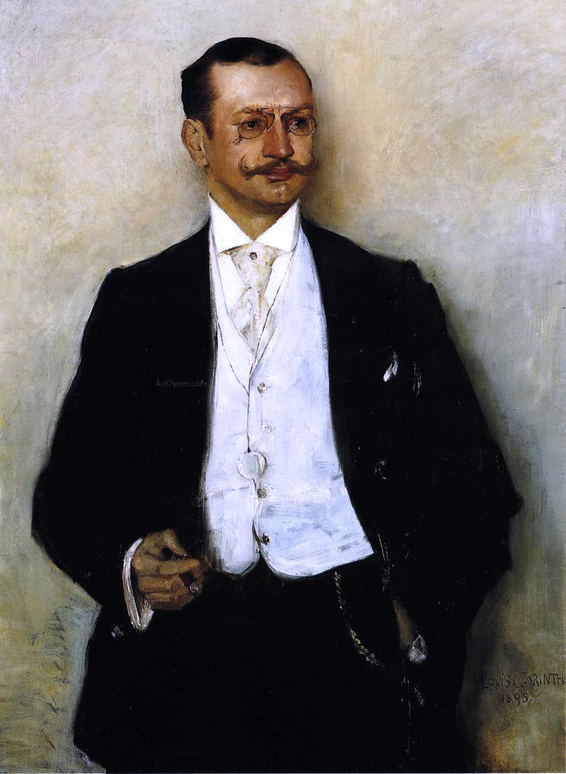 Lovis Corinth Portrait of the Painter Karl Strathmann - Canvas Print