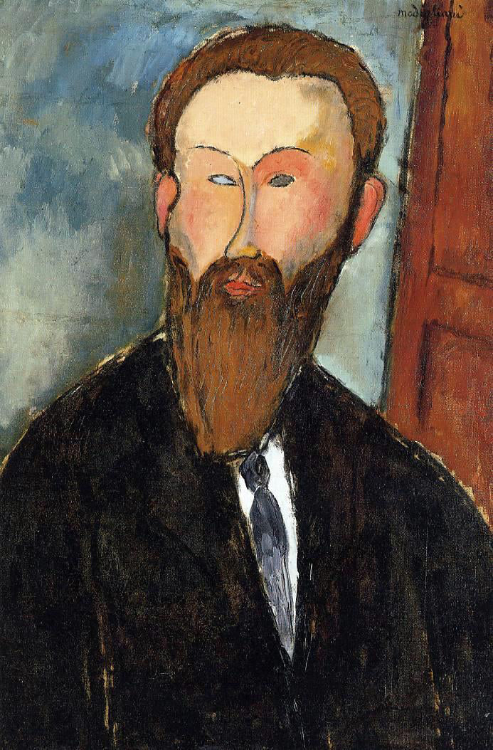 Amedeo Modigliani Portrait of the Photographer Dilewski - Canvas Print