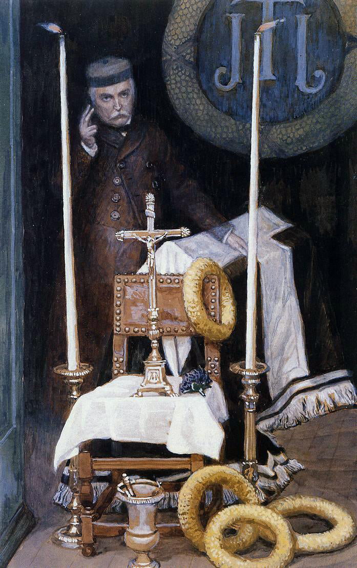 James Tissot Portrait of the Pilgrim - Canvas Print