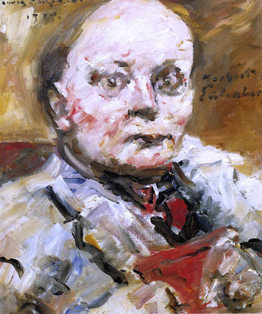 Lovis Corinth Portrait of the Poet Herbert Eulenberg - Canvas Print