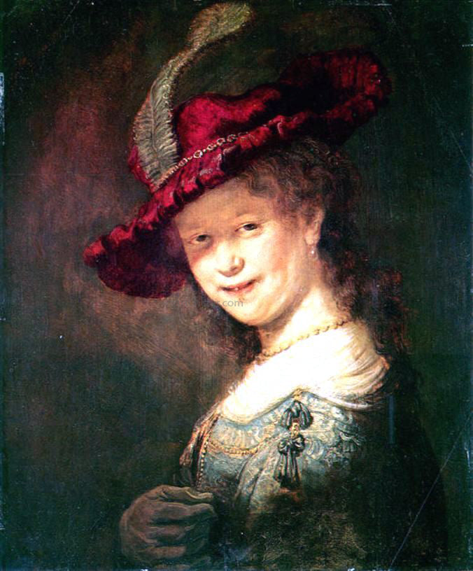 Rembrandt Van Rijn Portrait of the Young Saskia - Canvas Print