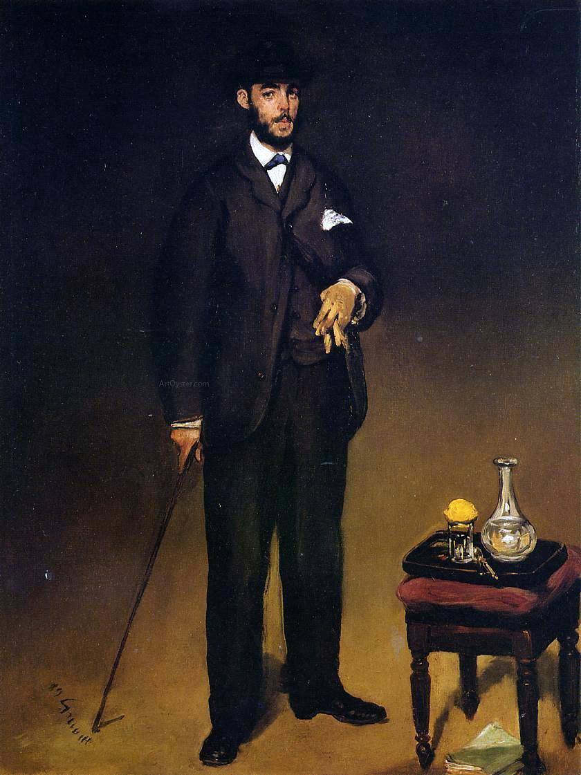 Edouard Manet Portrait of Theodore Duret - Canvas Print