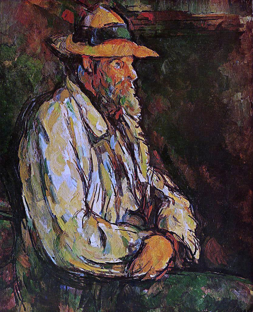 Paul Cezanne Portrait of Vallier - Canvas Print
