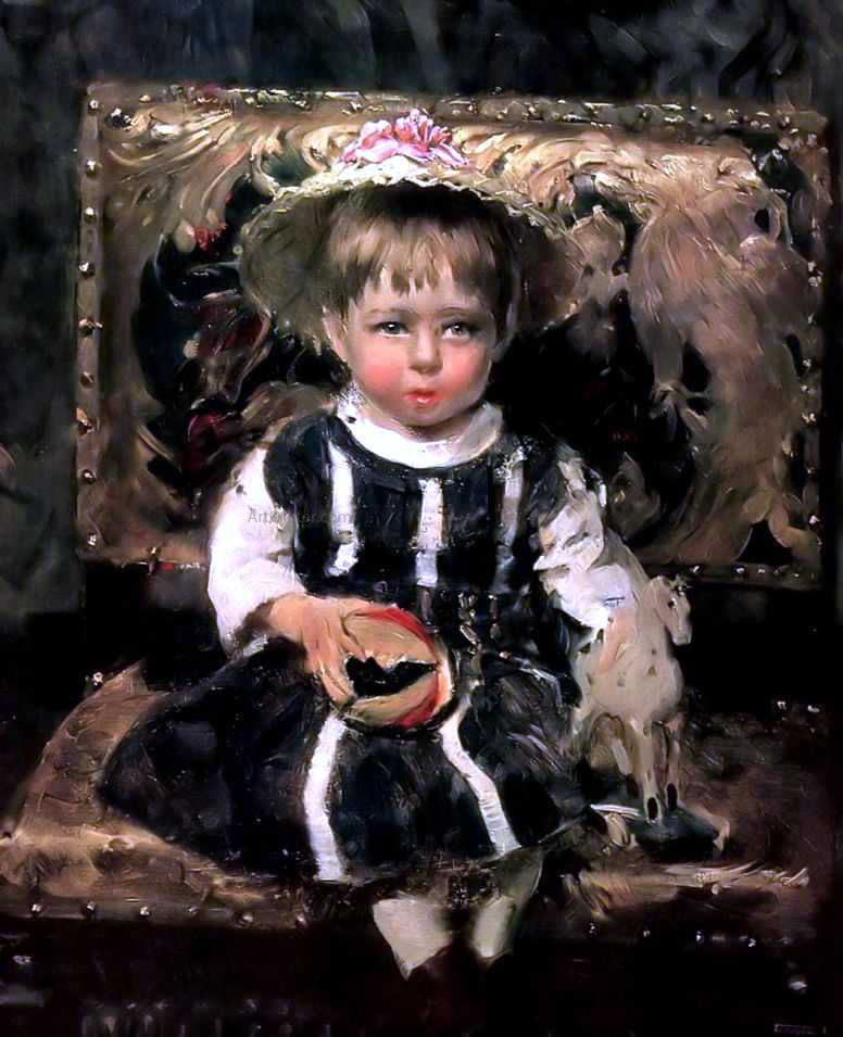 Ilia Efimovich Repin Portrait of Vera Repina - Canvas Print