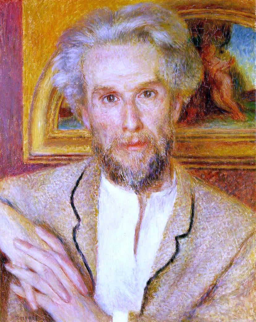 Pierre Auguste Renoir Portrait of Victor Chocquet - Canvas Print