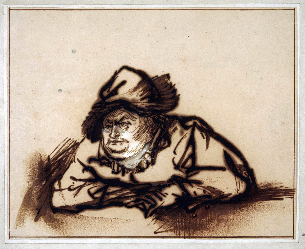 Rembrandt Van Rijn The Portrait of Willem Bartholsz. Ruyter - Canvas Print