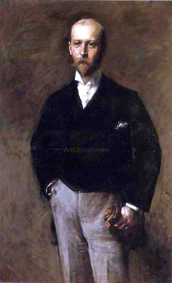 William Merritt Chase Portrait of William Charles Le Gendre - Canvas Print